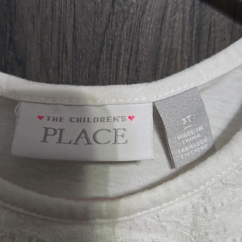 The Children's Place White and Yellow Formal Dress